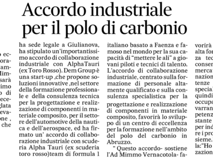 Articolo di Stampa del gg 31/0/2020